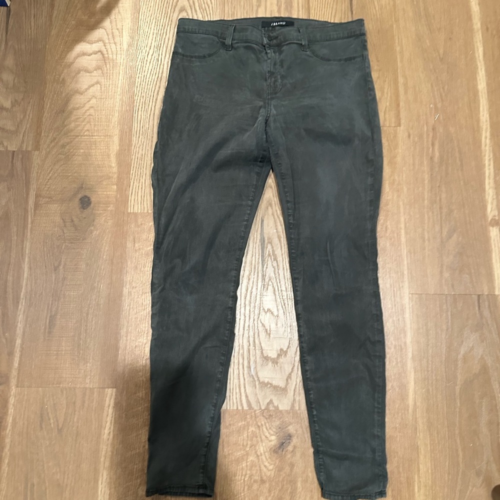 J Brand Women's Dark Green Skinny Jeans